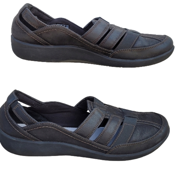 Clarks Comfort Women's Straps Sandals Sz 10 - Picture 1 of 14